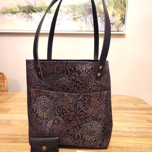 Portland leather goods medium masquerade tote